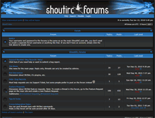 Tablet Screenshot of forums.shoutirc.com